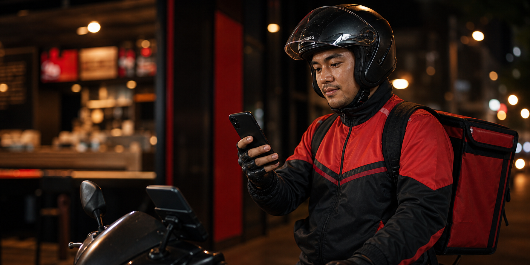 Rider support visual for route issues and pickup help